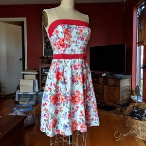 Modcloth Floral A-Line Dress